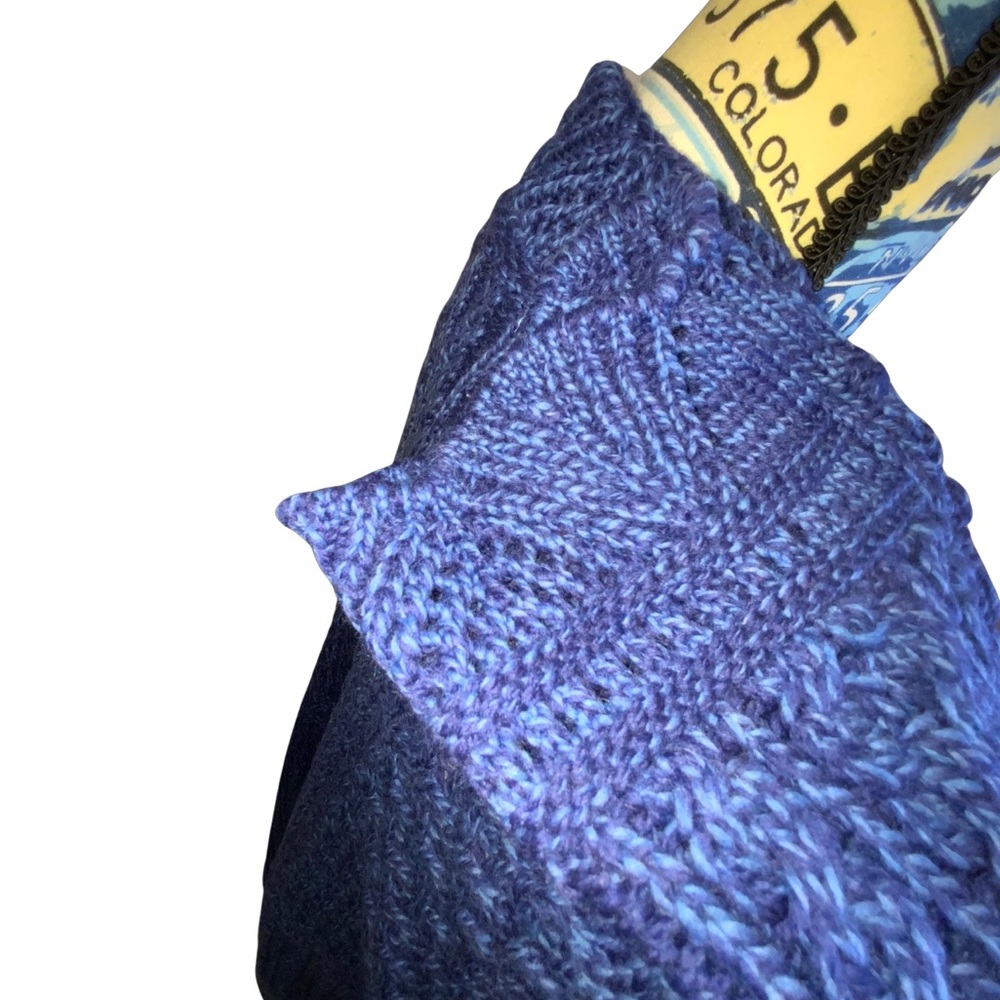 Aran Crafts Blue Women's Cardigan Sweater - Picture 10 of 12